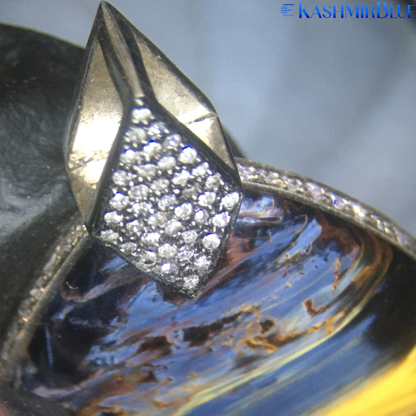 50ct Rare Portrait Pietersite & Custom Diamond Pendant