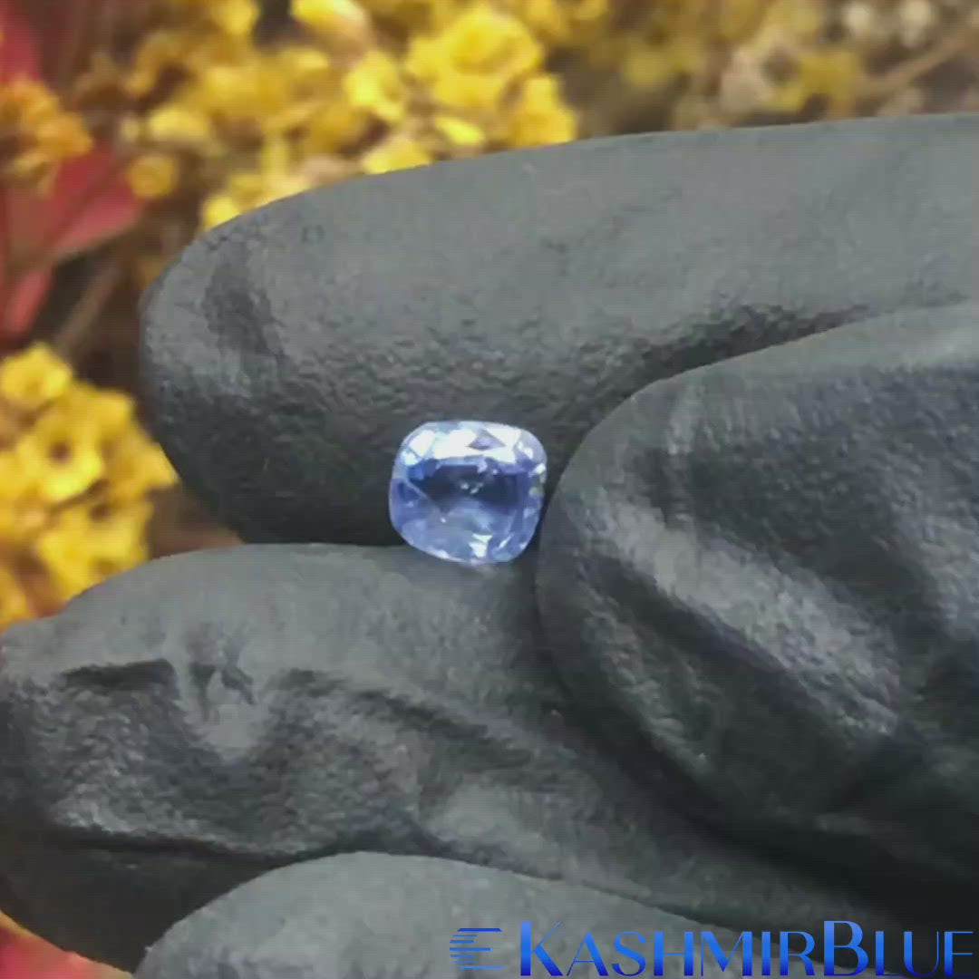 1ct old mine antique cushion Kashmir