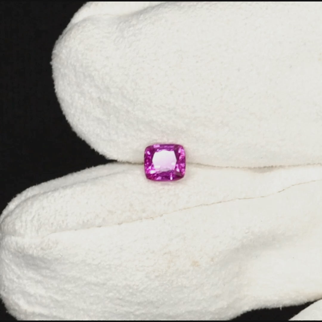 1.1ct Pink Sapphire GRS – Kashmir Blue