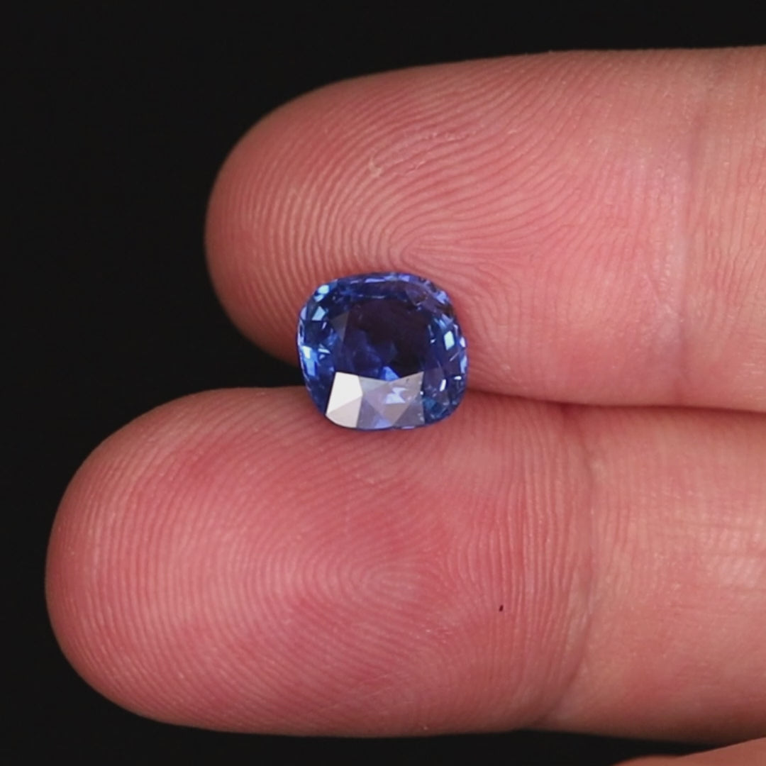 3ct Natural Certified Burma Sapphire