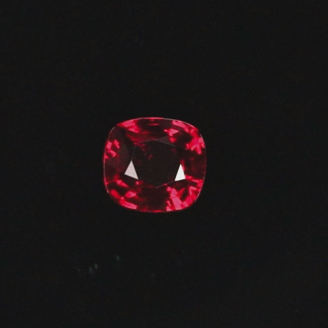 2ct Natural Vivid Red Spinel from Burma