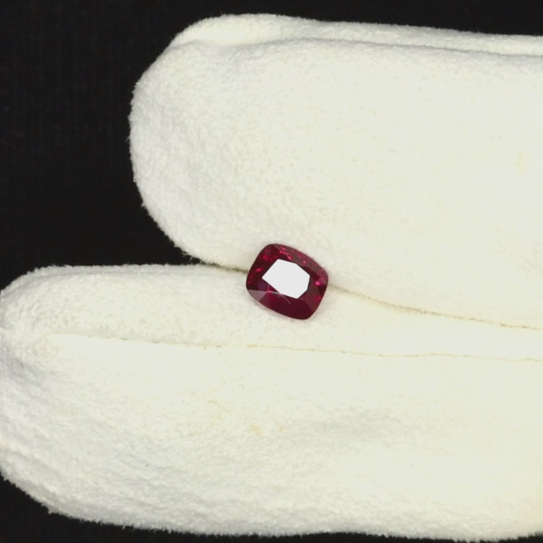 1.5ct Burma Pigeons Blood Red SSEF