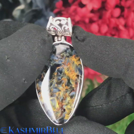 Luxury Pietersite Silver Pendant
