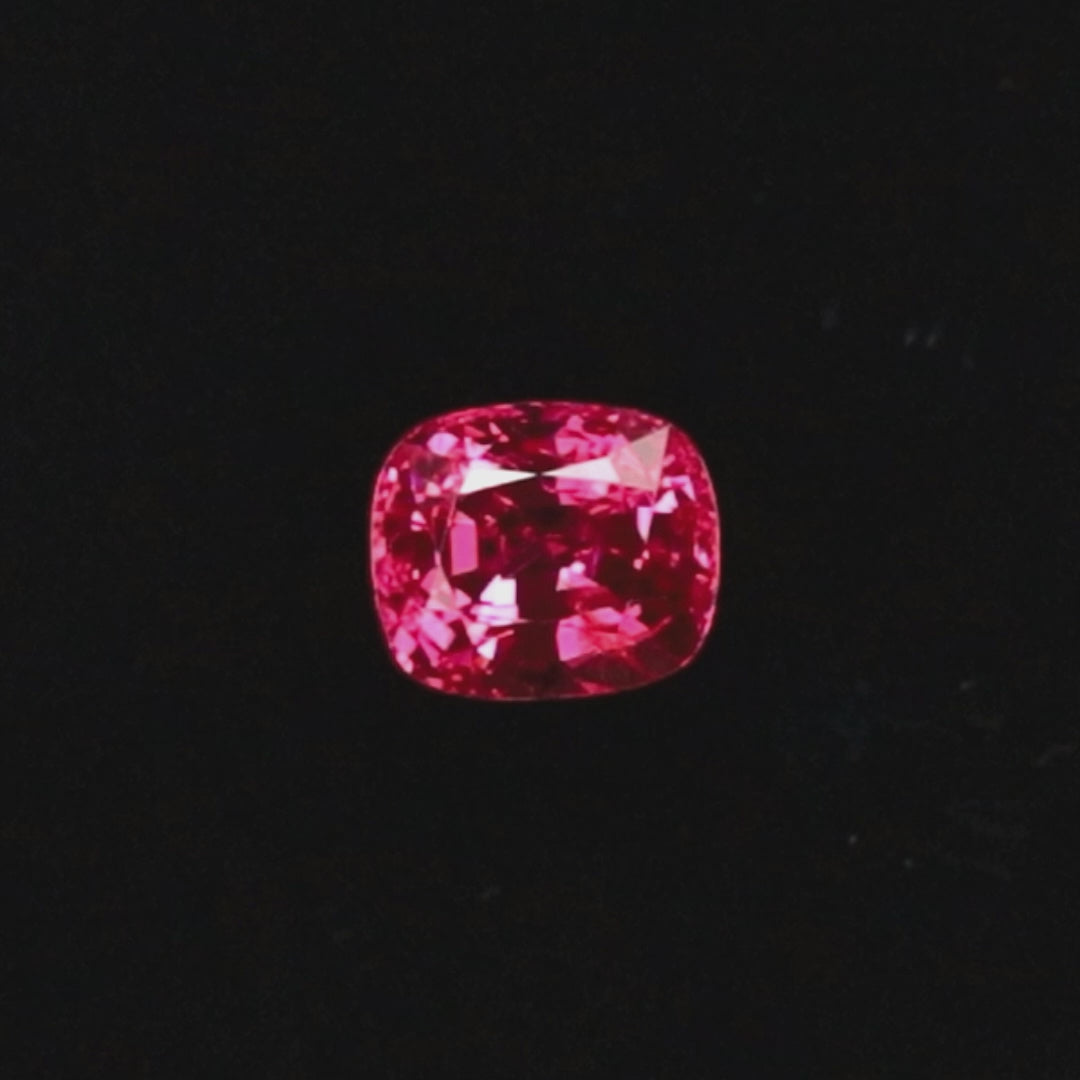 Hot Bubble Gum Pink Spinel Certified Burma
