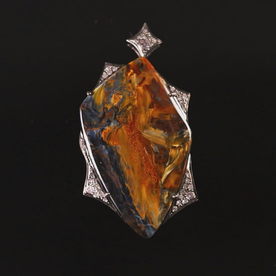 KashmirBlue Pieteriste Silver Pendant