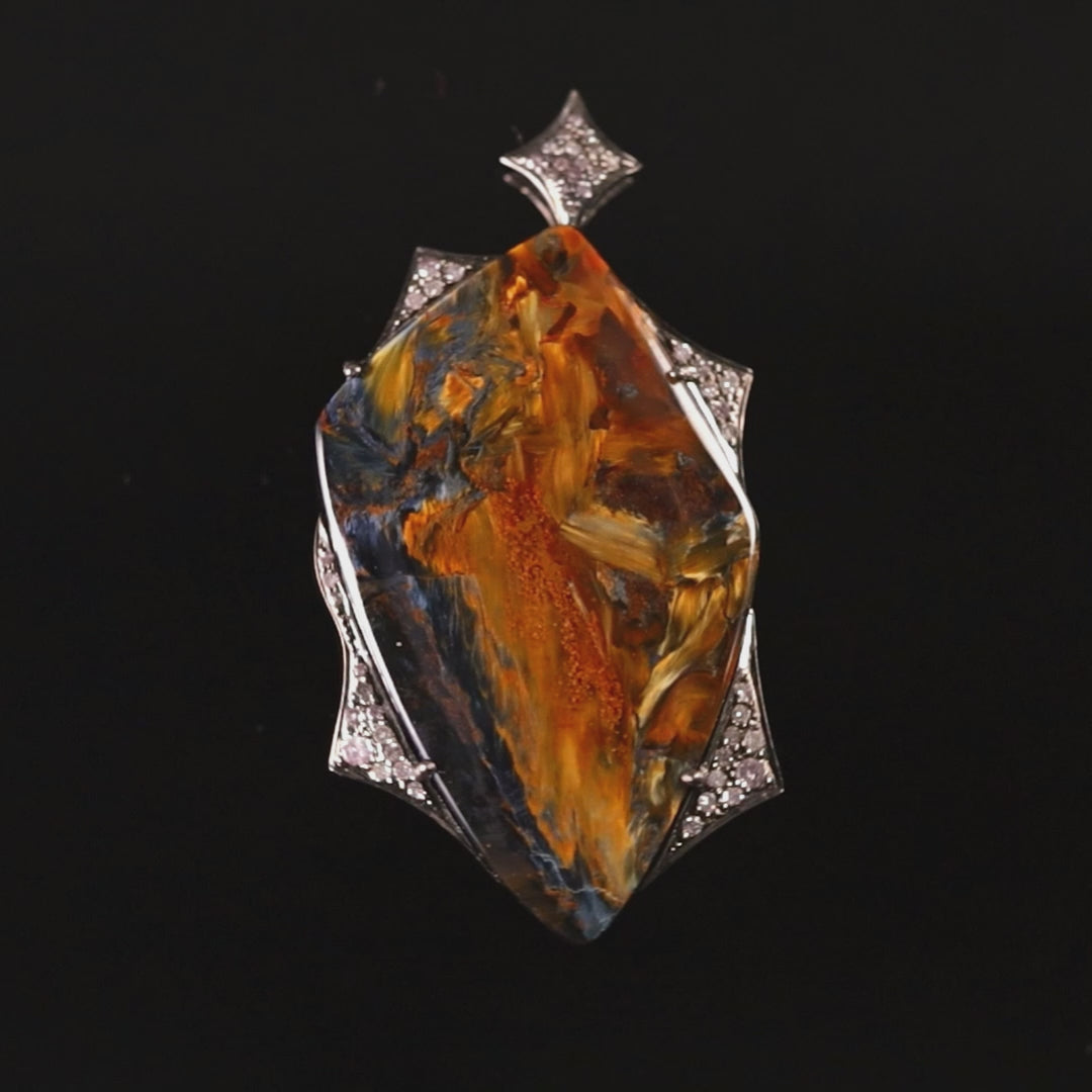 KashmirBlue Pieteriste Silver Pendant